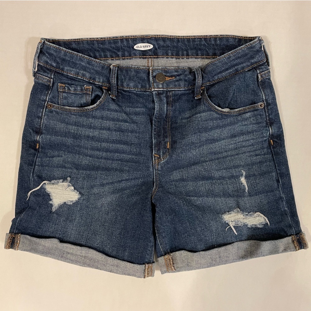 Old Navy Distressed Cuffed Denim Jean Shorts Size 4